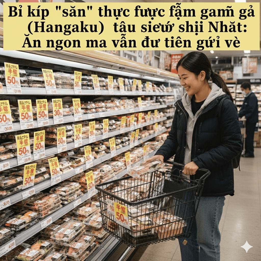 Bí kíp "săn" thực phẩm giảm giá (Hangaku) tại siêu thị Nhật: Ăn ngon mà vẫn dư tiền gửi về