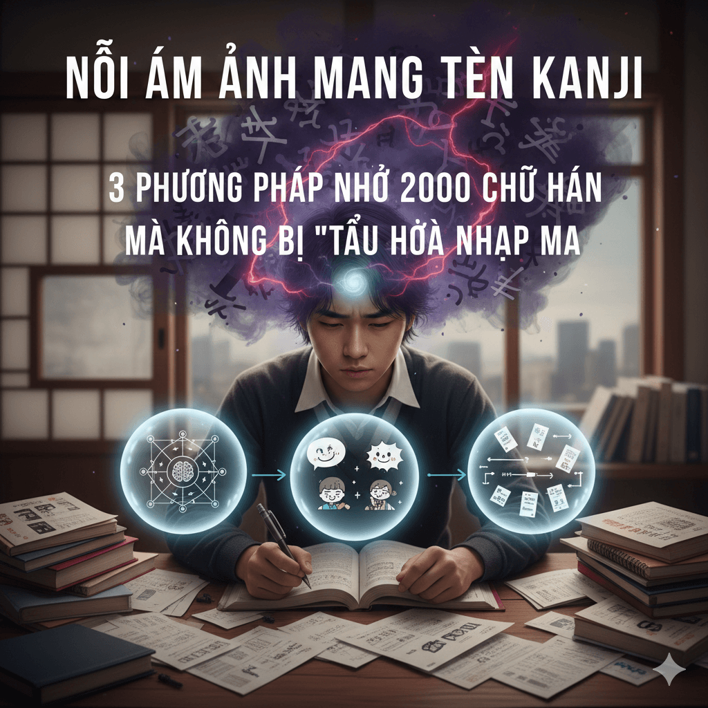 Nỗi ám ảnh mang tên Kanji: 3 phương pháp nhớ 2000 chữ Hán mà không bị "tẩu hỏa nhập ma"